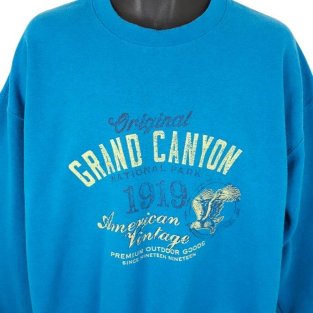 Vintage Grand Canyon Sweatshirt Mens Size XL Blue 90s Y2K National Park
